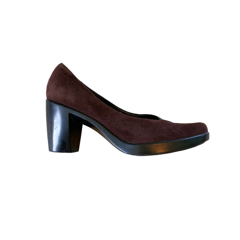 Dansko Tuttie Pump Suede Leather Platform Brown Casual Office Comfort (Size 39)